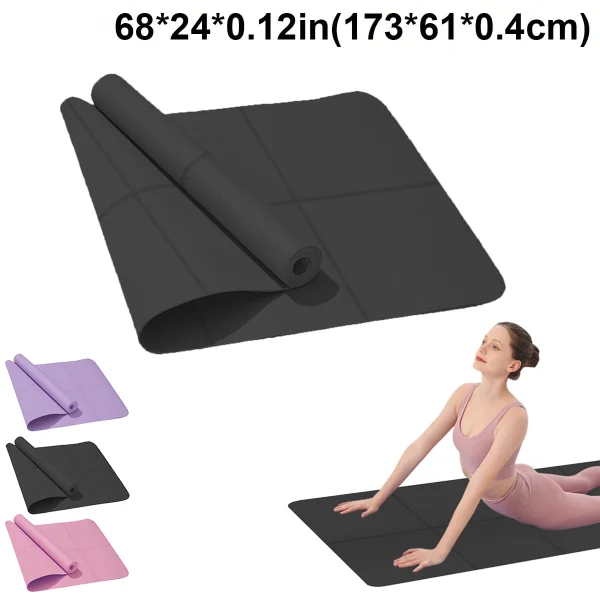 Yoga Mat Anti-skid Sports Fitness EVA Comfort Foam 4MM Thick Yoga Mat for Exercise Yoga and Pilates Gymnastics Mat - Image 4