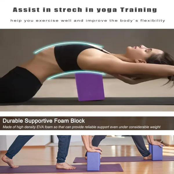 Yoga Blocks Building Cubes Pilates Bricks Sports Yoga Supplies Exercise Fitness Eva Reinforcement Mats Home Exercise Equipment - Image 8